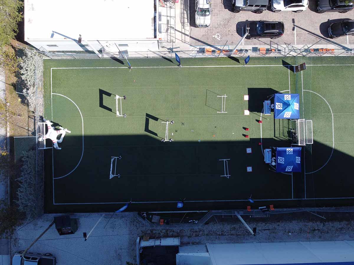 Drone Training School drone soccer scaled 1
